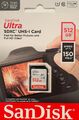 SanDisk Ultra SD-Karte Class 10 UHS-1 SDHC 16GB, 32GB, 64GB, 128GB, 256GB, 512GB