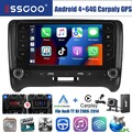 7" Autoradio Android14 Apple Carplay Für Audi TT MK2 8J 2006-14 GPS Nav DAB+ CAM