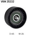 SKF Umlenk-/Führungsrolle, Keilrippenriemen VKM 35332 für SAAB OPEL CHEVROLET