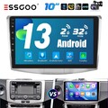 10" Autoradio Carplay Android 13 2+32G GPS RDS Kam Für VW Passat B7 CC 10-15