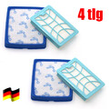 4 Filter Set für Philips PowerPro Expert FC9742/09 FC9741/09 Staubsauger