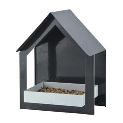 Vogelfutterhaus Vogelfuttersäule Vogelfutterspender Futterstation 19x12x23cm