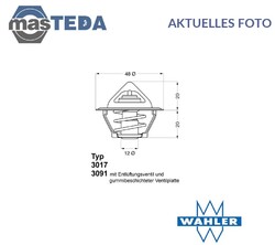 301792D2 KÜHLFLÜSSIGKEIT KÜHLER THERMOSTAT WAHLER FÜR DAEWOO ESPERO,NEXIA