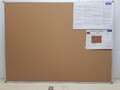 Pinnwand MAULstandard 90x120 cm Kork Alurahmen Büro Schule inkl. Montage-Set