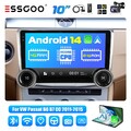 DAB+ Android 13 Carplay Autoradio 4+64G Für VW Passat B7 CC 10-15 GPS Nav Cam