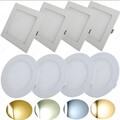 10x 3W-24W LED Panel Deckenleuchte Einbaustrahler Einbauleuchte Einbau Spot slim