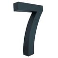 Hausnummer Edelstahl anthrazit RAL7016  H20cm  H30cm  Arial in 2D oder 3D