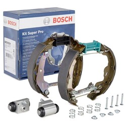 BOSCH Bremsen Set Bremsbackensatz Hinten für TOYOTA AYGO (WNB1, KGB1) 0 204 114