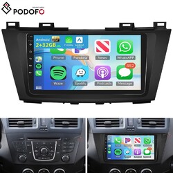 9" Für Mazda 5 2010-2015 Android 15 Autoradio GPS NAVI FM WIFI BT Carplay 2+32GB