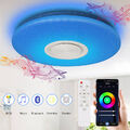 RGB LED Deckenleuchte 36W Dimmbar Deckenlampe Wohnzimmer Mit App Fernbedienung