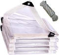 Transparente PVC Plane wasserdicht mit Ösen 420 g/m² für Pavillon 3x3m