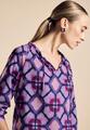 Street One Bluse mit Allover Druck Bellflower Lilac
