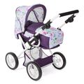 Bayer Chic 2000 Puppen Kombi-Puppenwagen LENI Flowers lila TOP