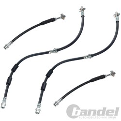 4x BREMSSCHLAUCH VORNE/HINTEN für AUDI A3 8V SEAT LEON 5F VW GOLF 7+8 SKODAfür Fahrzeuge mit Starrachse hinten