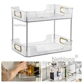 2 Etagen Make Up Organizer Schminktisch Kosmetik Aufbewahrungsbox Parfüm Organiz