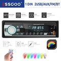 Autoradio 1 DIN MP3 Player USB SD FM CD Aux mit Bluetooth-Freisprecheinrichtung