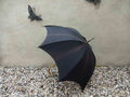 Alter Regenschirm / Sonnenschirm - Gothic Style - Schwarz