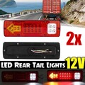 2Stk LED-Rückleuchten dynamische BlinkerRücklicht Anhänger Kabel Heckleuchten DE
