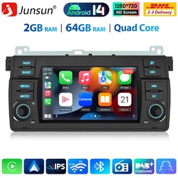 Autoradio Für BMW 3er E46 1999-2004 Android14 Carplay GPS Navi SWC DSP DAB 64GB 