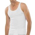 2er Pack Schiesser A.005121 Unterhemden Trägerhemd Feinripp weiß uni  Größe 5-8