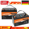 12V 50Ah LiFePO4 Akku Lithium Batterie mit BMS 100Ah 150Ah für Wohnmobil Boot