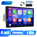 9" 1DIN DAB+ AUTORADIO Mit ANDROID/APPLE CARPLAY BLUETOOTH TOUCH SCREEN FM RADIO
