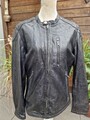R.Bertolucci butterweiche Echtleder-Jacke Lederjacke Biker Gr. 48 schwarz Lamm