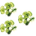  Set of 3 Aquarium-dekorationen Aquariumpflanzen Künstliche Wasserpflanzen