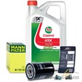 MANN-FILTER ÖLFILTER+5L CASTROL GTX 10W-40 A/B FÜR AUDI TT 8N 1.8 98-06