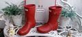 HUNTER Traumhafte Damen Boots Gummistiefel Stiefeletten Gr.38 rot NEU