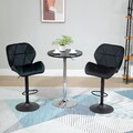 HOMCOM 2er-Set Barhocker höhenverstellbare Barstühle Bistrohocker drehbar