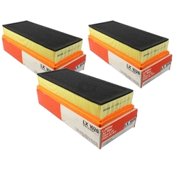 3x MAHLE / KNECHT Luftfilter LX 1026 Air Filter