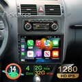 2+32G Android14 Autoradio Apple Carplay Navi für VW Touran 1T1 1T2 1T3 2011-2014