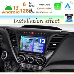 9" 6+128G Android14 Carplay Autoradio Kamera GPS Navi Für Iveco Daily 2014-2024