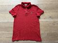 LACOSTE POLOSHIRT Gr M Rot Sim Fit