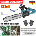 12 Zoll Elektro Kettensäge Akku Motorsäge Baumsäge Handkettensäge Für Makita 18V