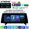10,25" Autoradio Android 14 8G+128GB CarPlay 1920*720 für BMW X5 E70 X6 E71 CCC