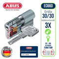 ABUS EC660 Schließzylinder Sicherheitskarte Türschloss  Doppelzylinder 30/30