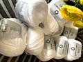 500 g Lang Yarns Wolle COPENHAGEN Organic Cotton Baumwolle rein Weiß Schneeweiß