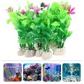  20 Pcs Aquariumdekorationen Pflanzen Künstliche Aquariumpflanzen