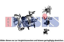AKS DASIS TURBOLADER MIT DICHTUNGEN passend für ABARTH 500 ALFA ROMEO MITO FIAT