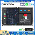 DAB+ Carplay 4+64G Android 13 Autoradio GPS Für VW GOLF 5 6 Touran Passat Tiguan
