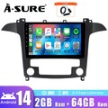 DAB+ Apple CarPlay 2G+64G Android 14 Autoradio Für Ford S-Max 2006-2014 GPS Navi