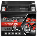 BlackMax YTX12-BS Motorradbatterie GEL 12V 12Ah CTX12-BS Batterie 51012 Quad
