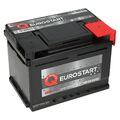 PKW Autobatterie 12 Volt 60Ah Eurostart SMF Starterbatterie ersetzt 55 63 64 Ah