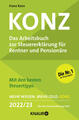 Konz, Das Arbeitsbuch zur Steuererklärung für Rentner und Pensionäre 2022/23