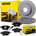 TEXTAR BREMSSCHEIBEN + BELÄGE VORNE für VW GOLF 5 6 PASSAT 3C TOURAN AUDI A1 A3