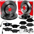 brembo BREMSSCHEIBEN + BELÄGE VORNE + HINTEN passend für ALFA ROMEO 147 937