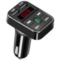 FM Transmitter KFZ Bluetooth 5.0 Dual USB Auto Ladegerät für Handy Radio Adapter