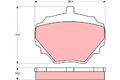 Bremsbelagsatz, Scheibenbremse TRW GDB974 für LAND ROVER MG